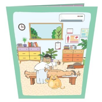 Acupuncture Doctor 3D Pop Up Card