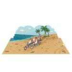 Biker Race 3D Pop Up Card