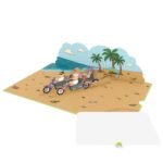 Biker Race 3D Pop Up Card