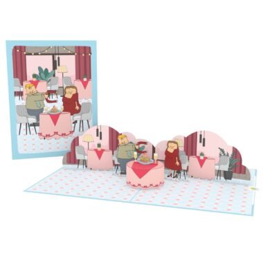Gays Chatting 3D Pop Up Card – A Heartwarming Moment of Connection and Joy