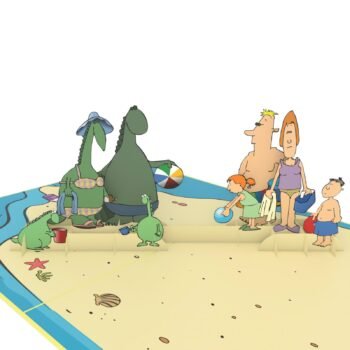 Family Swim Suits 3D Pop Up Card