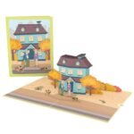 Kissing Husband 3D Pop Up Card – A Tender Moment of Love in Full Bloom