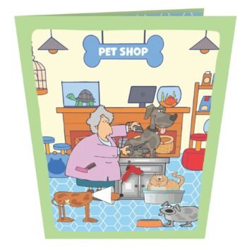Pet Service 3D Pop Up Card
