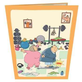 Scaling Man 3D Pop Up Card