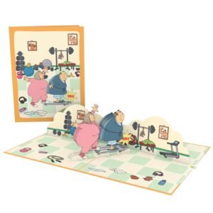 Scaling Man 3D Pop Up Card