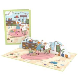 Scared Family 3D Pop Up Card