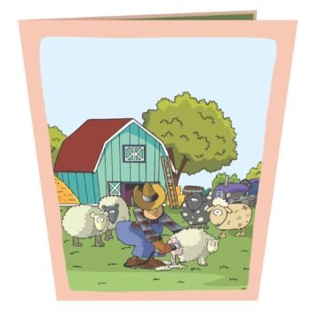 Sheep Man 3D Pop Up Card